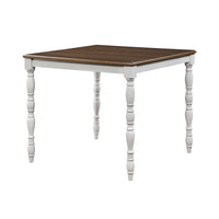 Thumbnail for Bettina - Counter Height Table Set (5 Piece) - Beige Fabric, Antique White & Weathered Oak - Tony's Home Furnishings