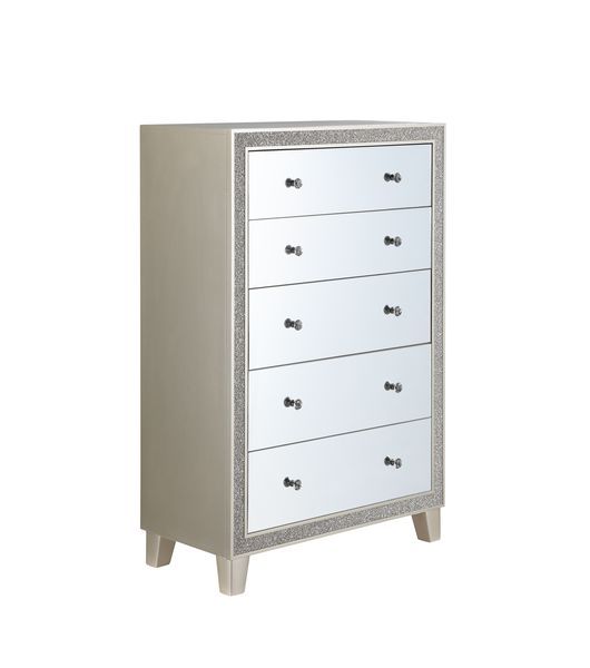 Sliverfluff - Chest - Mirrored & Champagne Finish - Tony's Home Furnishings