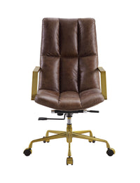 Thumbnail for Rolento - Executive Office Chair - Espresso Top Grain Leather - Tony's Home Furnishings