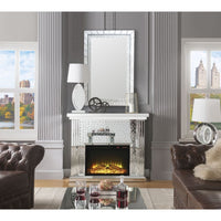 Thumbnail for Nysa - Fireplace - Mirrored & Faux Crystals - 40