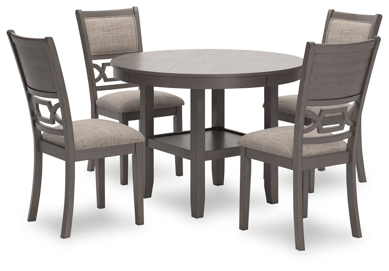 Wrenning - Gray - Dining Room Table Set (Set of 5) - Tony's Home Furnishings