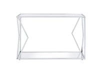 Virtue - Accent Table - Clear Glass & Chrome Finish - Tony's Home Furnishings