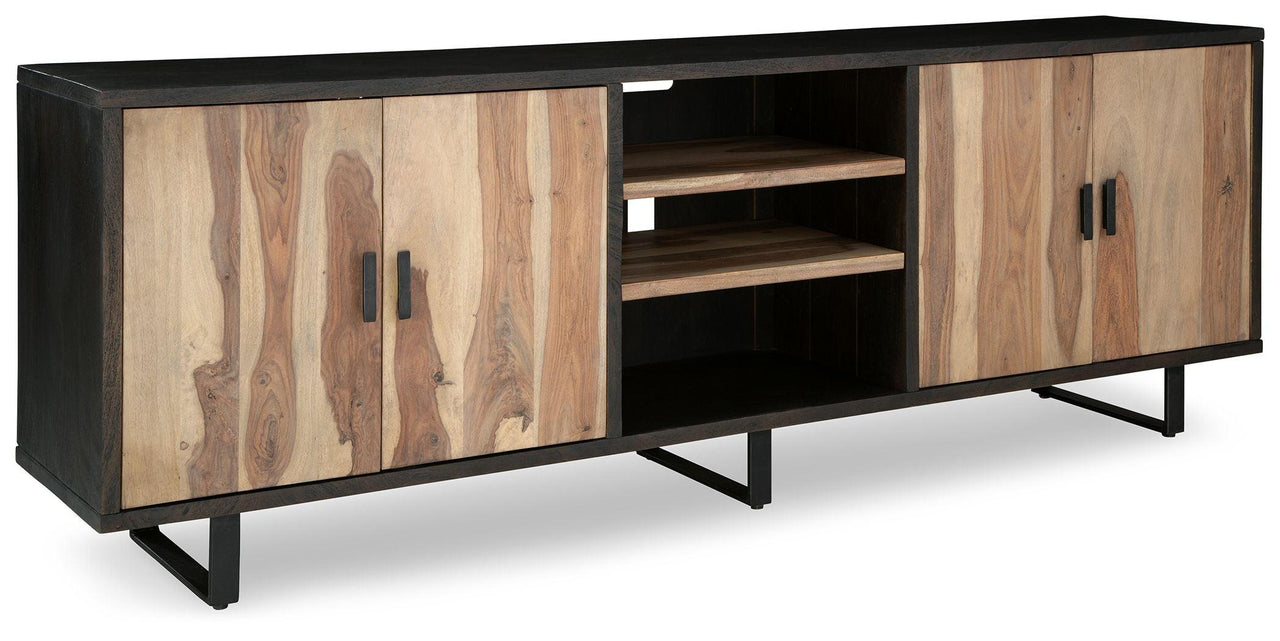 Bellwick - Natural / Brown - Accent Cabinet Tony's Home Furnishings Furniture. Beds. Dressers. Sofas.