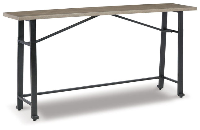 Lesterton - Light Brown / Black - Long Counter Table Signature Design by Ashley® 