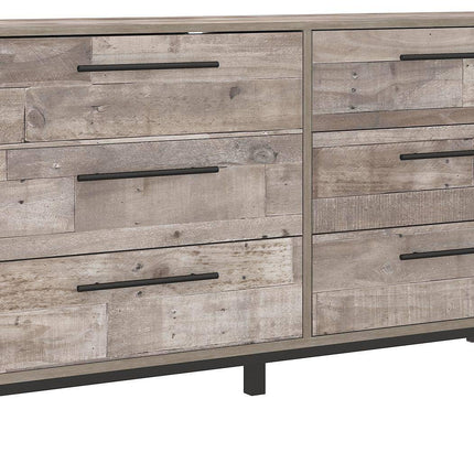 Neilsville - Whitewash - Six Drawer Dresser - Vinyl-Wrapped Signature Design by Ashley® Yakima WA