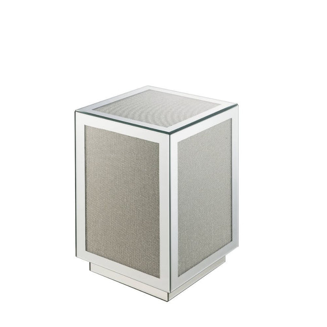 Lavina - Accent Table - Mirrored & Faux Diamonds - 20" - Tony's Home Furnishings