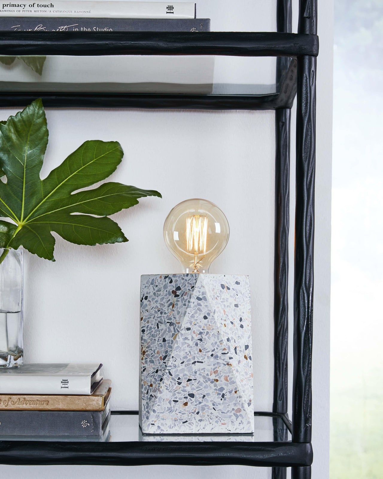 Maywick - White - Concrete Table Lamp Tony's Home Furnishings Furniture. Beds. Dressers. Sofas.