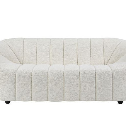 Osmash - Sofa - White Teddy Sherpa - Tony's Home Furnishings