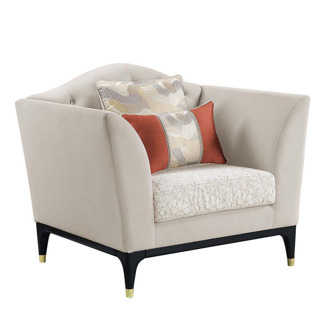 Tayden - Chair - Beige Velvet - Tony's Home Furnishings