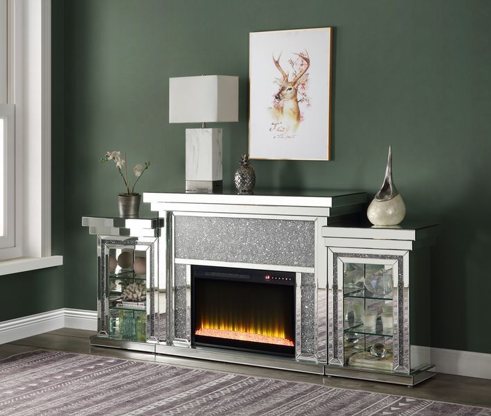Noralie - Fireplace - Mirrored - Wood - Tony's Home Furnishings