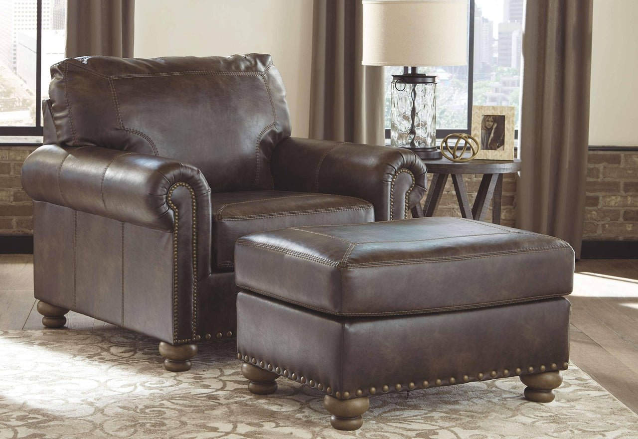 Nicorvo - Coffee - 2 Pc. - Chair With Ottoman Tony's Home Furnishings Furniture. Beds. Dressers. Sofas.