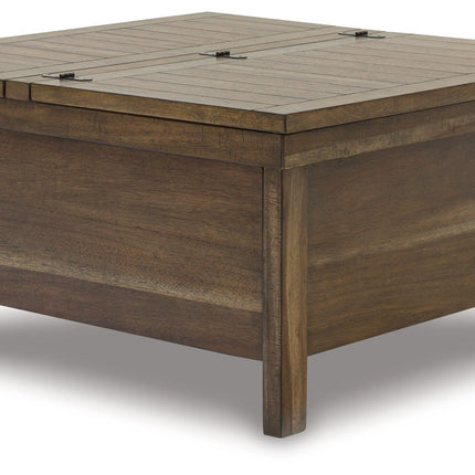 Moriville - Grayish Brown - Lift Top Cocktail Table Signature Design by Ashley® 