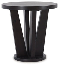 Thumbnail for Chasinfield - Dark Brown - Round End Table Tony's Home Furnishings Furniture. Beds. Dressers. Sofas.