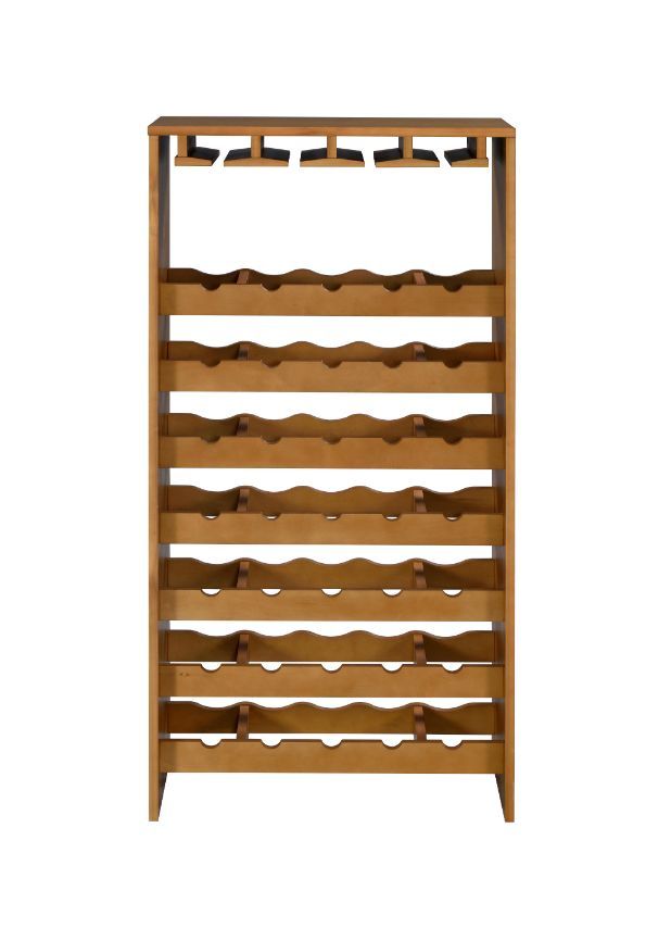 Hanzi - Wine Cabinet - Oak Finish - Tony's Home Furnishings