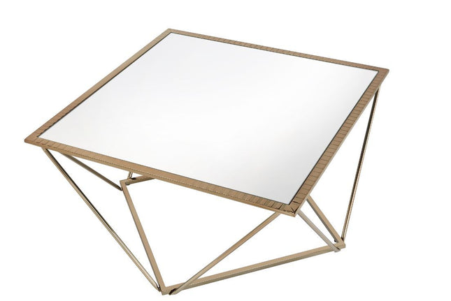 Fogya - Coffee Table - Mirrored & Champagne Gold Finish - Tony's Home Furnishings