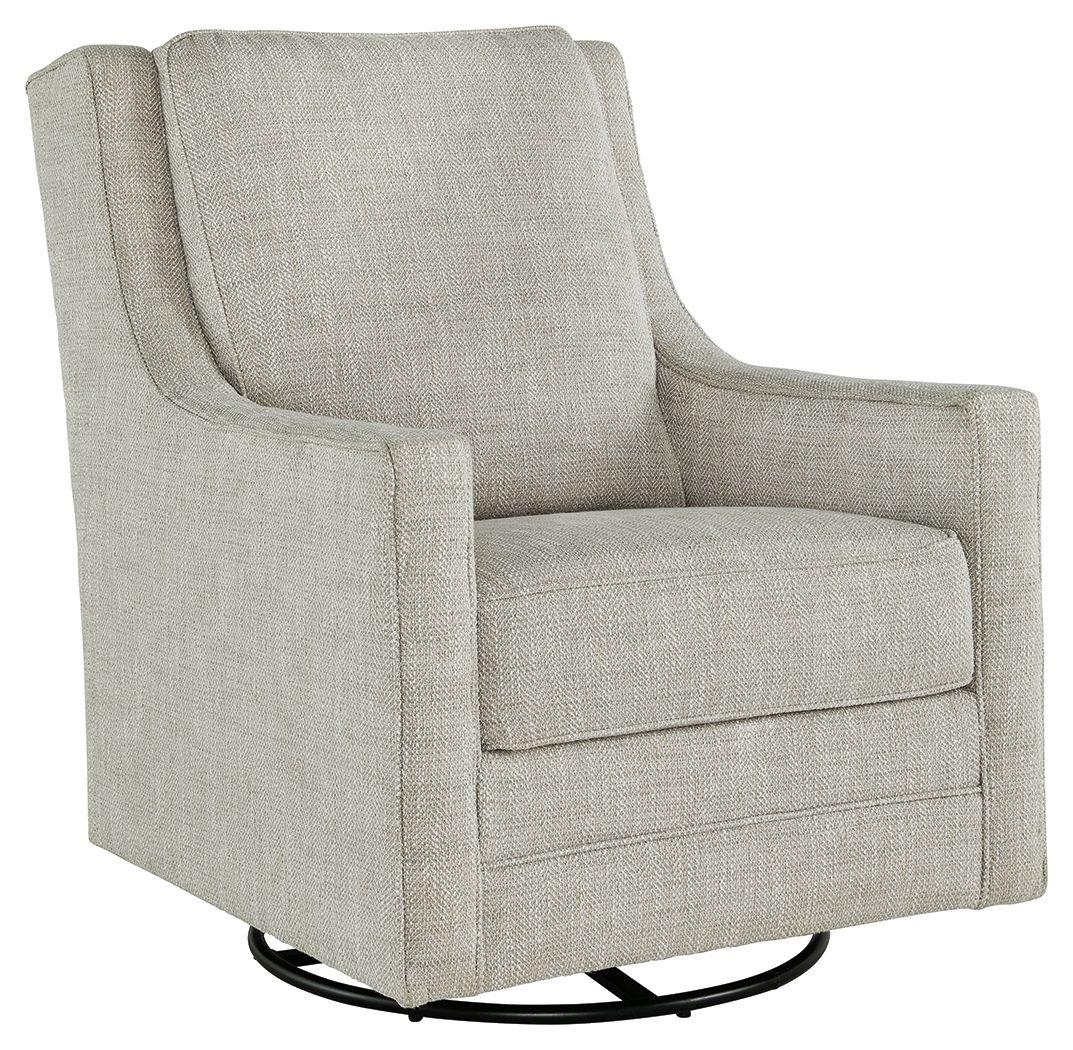Kambria - Fog - Swivel Glider Accent Chair Tony's Home Furnishings Furniture. Beds. Dressers. Sofas.