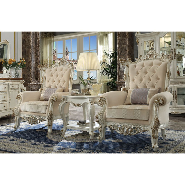 Picardy II - Accent Chair - Fabric & Antique Pearl - Tony's Home Furnishings