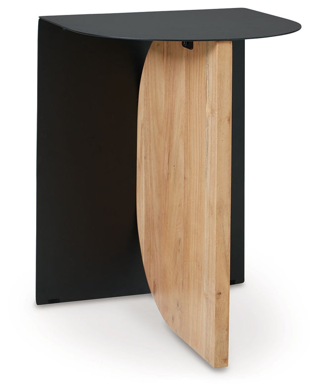 Ladgate - Black / Natural - Accent Table - Tony's Home Furnishings