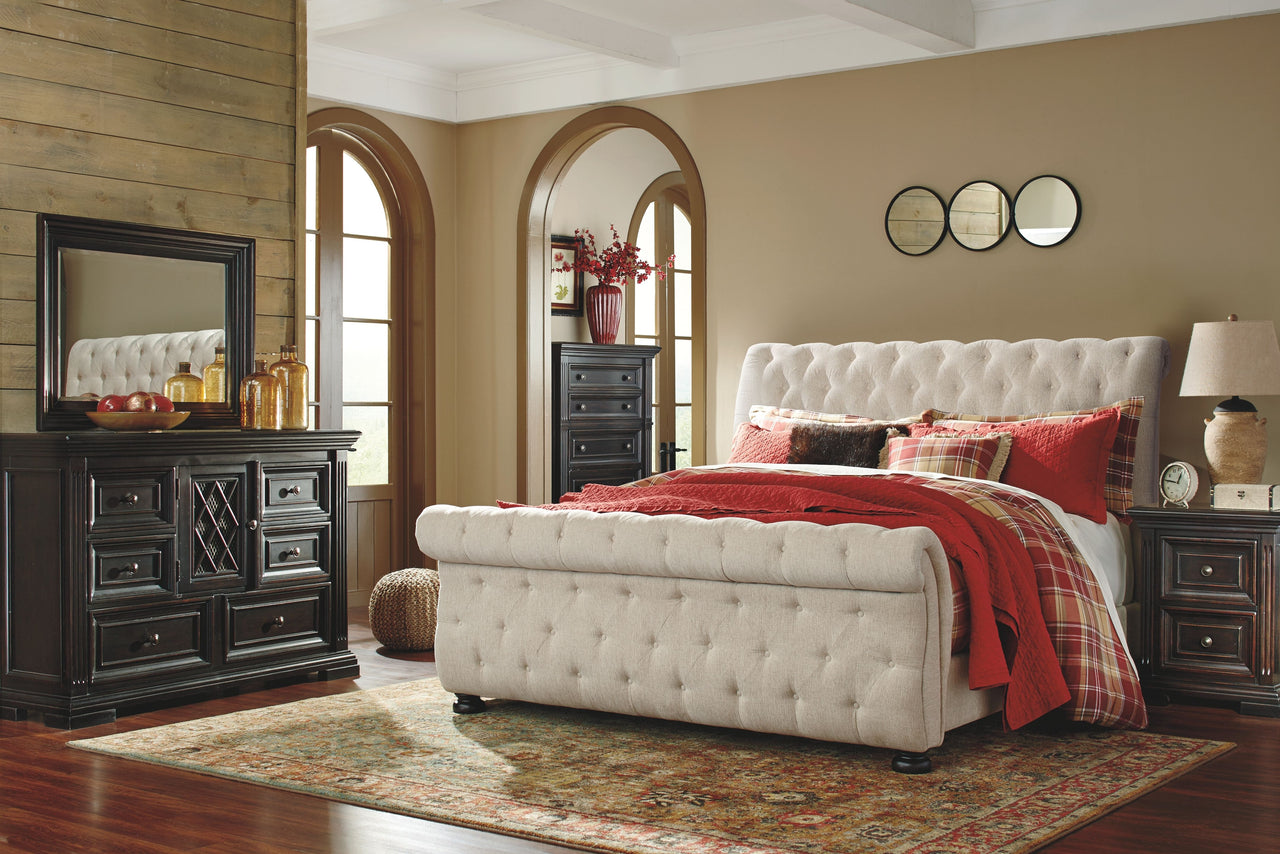 Willenburg - Upholstered Bed Tony's Home Furnishings Furniture. Beds. Dressers. Sofas.