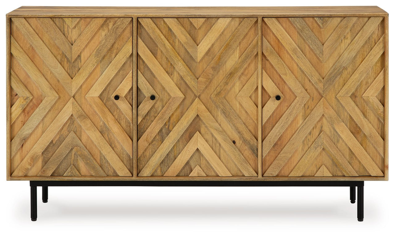 Cadewick - Natural - Accent Cabinet - Tony's Home Furnishings