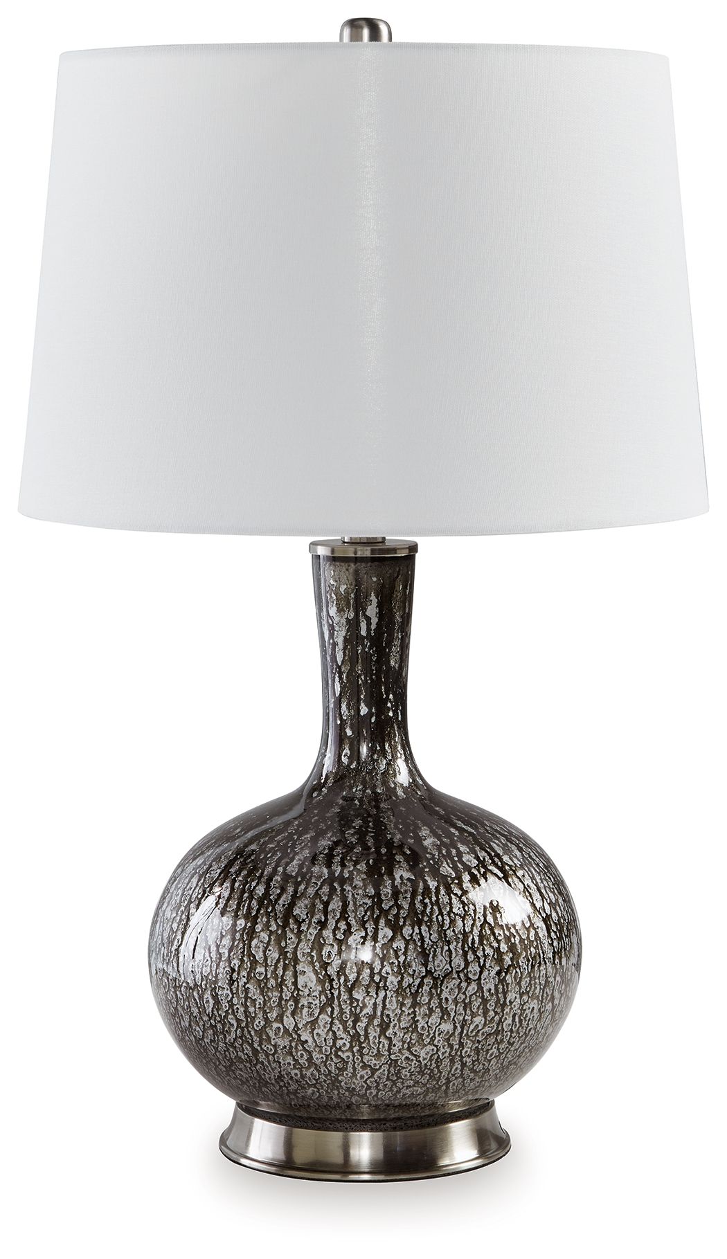 Tenslow - Antique Black - Glass Table Lamp Tony's Home Furnishings Furniture. Beds. Dressers. Sofas.