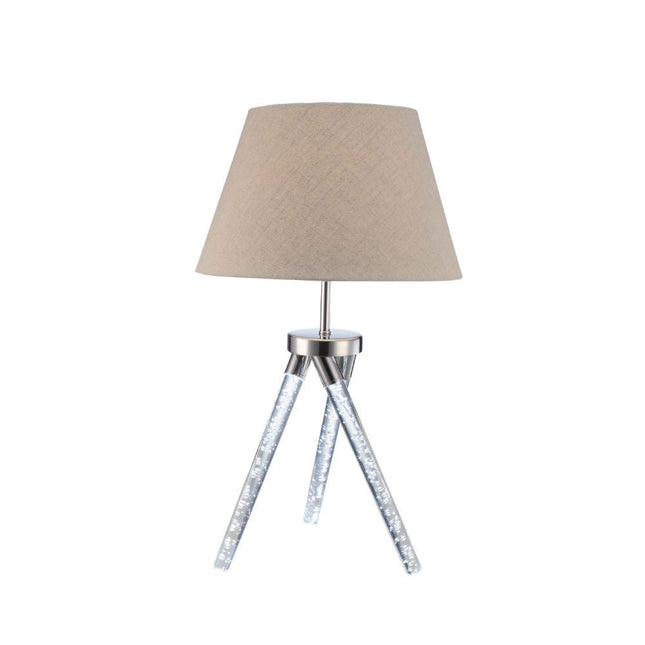 Cici - Table Lamp - Chrome - 30" - Tony's Home Furnishings