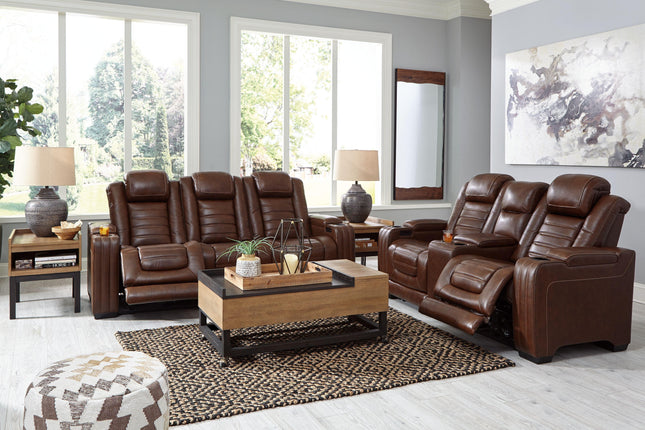 Backtrack - Chocolate - 2 Pc. - Power Reclining Sofa, Loveseat Signature Design by Ashley® 