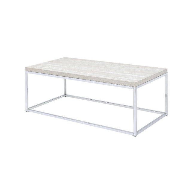 Snyder - Coffee Table - Chrome - Tony's Home Furnishings