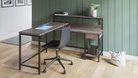 Thumbnail for Dorrinson - L-Desk Home Office Set - Tony's Home Furnishings