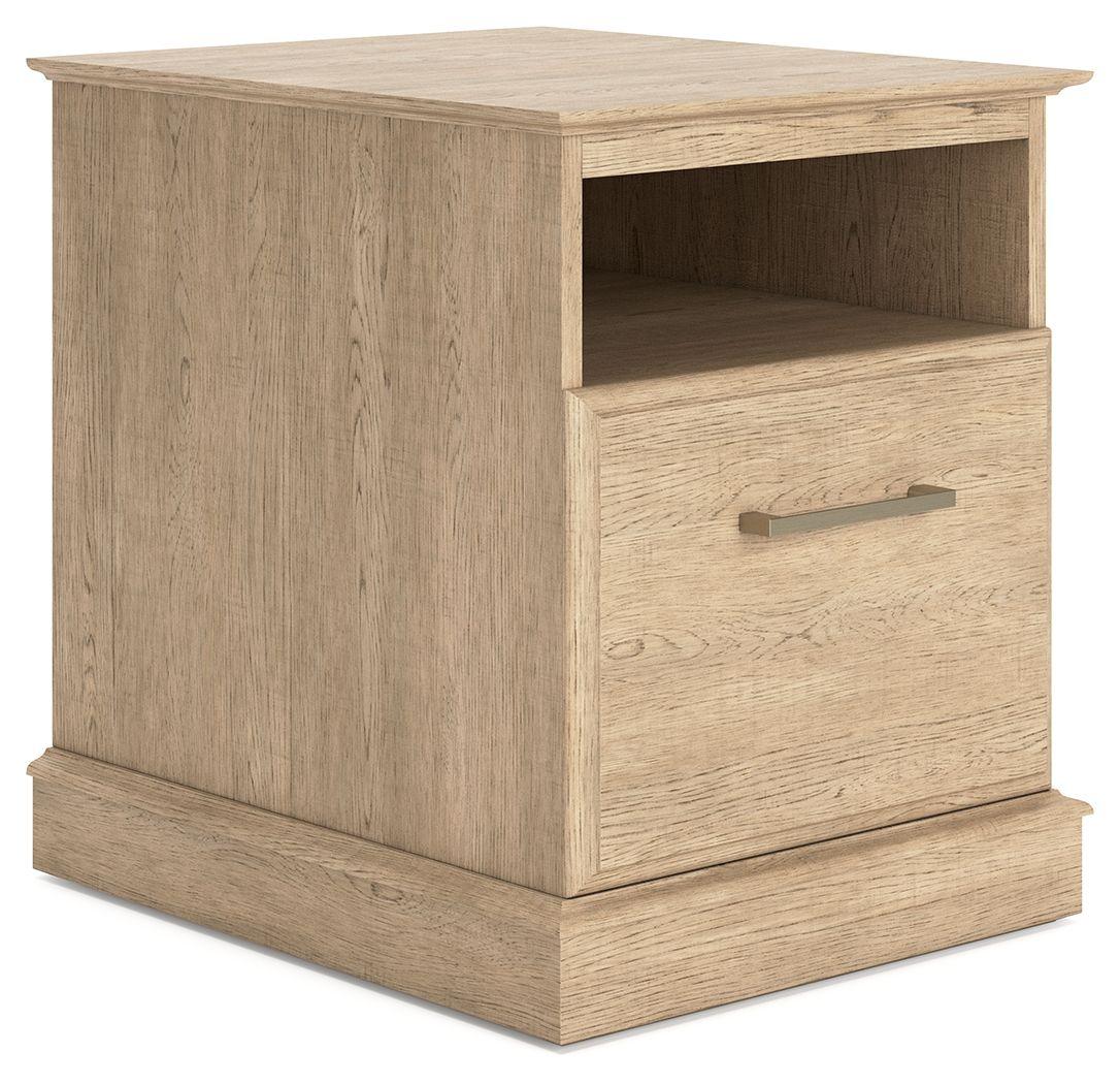 Elmferd - Light Brown - File Cabinet Tony's Home Furnishings Furniture. Beds. Dressers. Sofas.