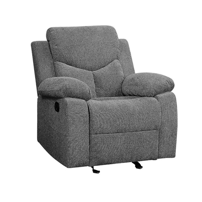 Kalen - Glider Recliner - Gray Chenille - Tony's Home Furnishings