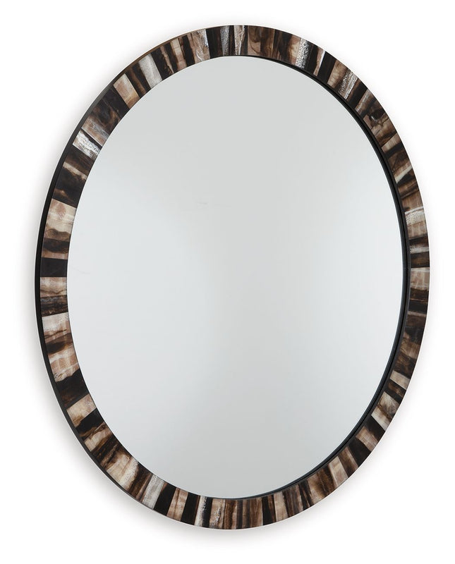 Ellford - Black / Brown / Cream - Accent Mirror Signature Design by Ashley® 