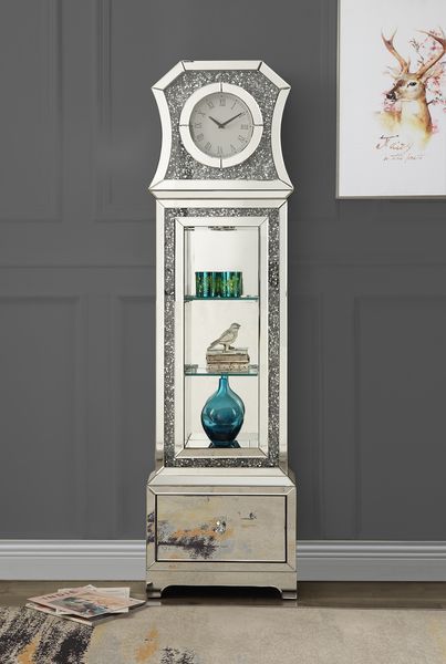 Noralie - Grandfather Clock - Mirrored - Tony's Home Furnishings