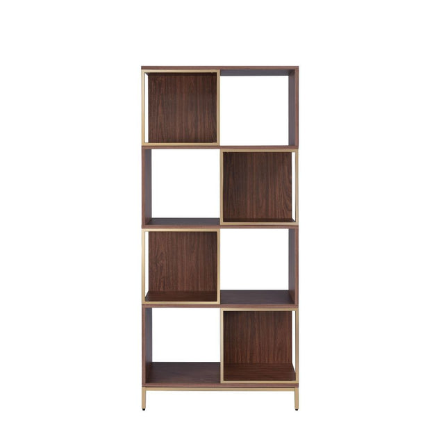 Diwan - Bookshelf - Walnut & Champagne - Tony's Home Furnishings