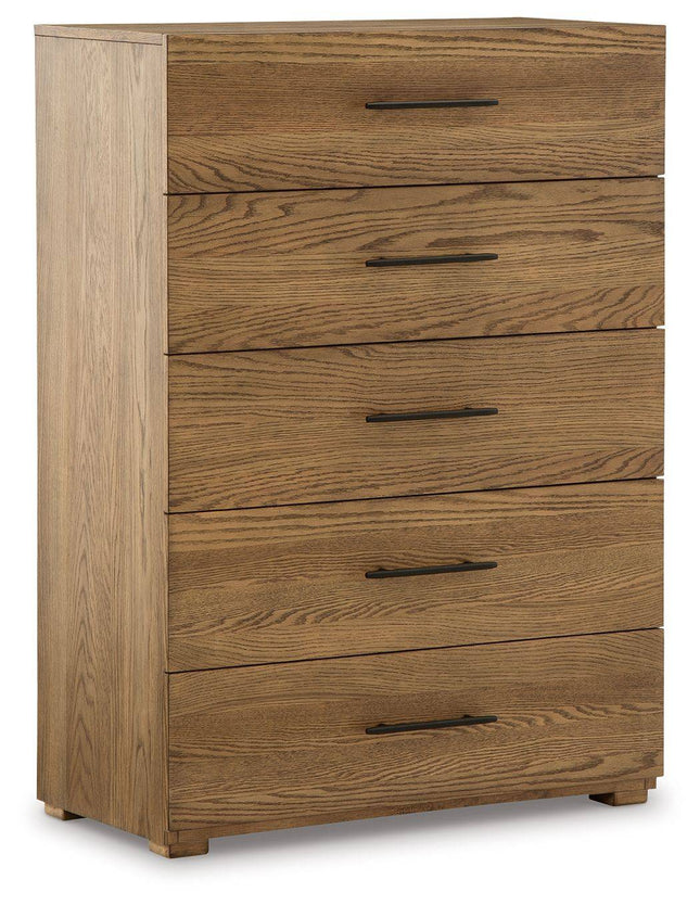 Dakmore - Brown - Five Drawer Chest Signature Design by Ashley® 