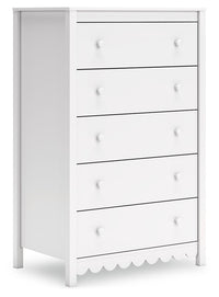 Thumbnail for Hallityn - White - Five Drawer Chest - Tony's Home Furnishings