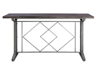 Thumbnail for Evangeline - Counter Height Table - Salvaged Brown & Black Finish - Tony's Home Furnishings