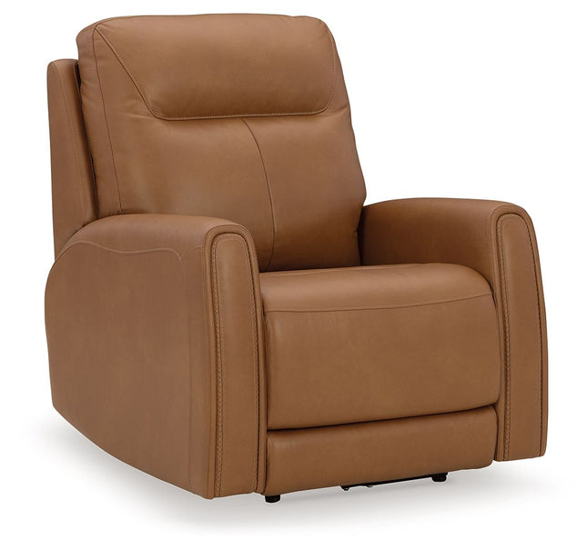 Tryanny - Butterscotch - Power Recliner/ Adj Headrest - Tony's Home Furnishings