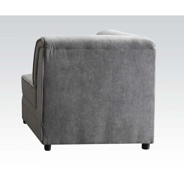 Bois - Wedge - Gray Velvet - Tony's Home Furnishings