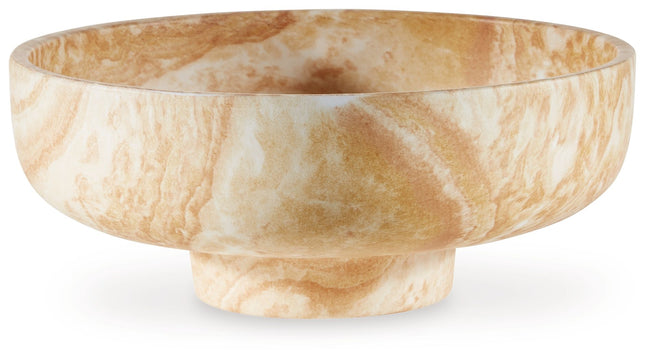 Cammen - Tan / White - Bowl - Tony's Home Furnishings