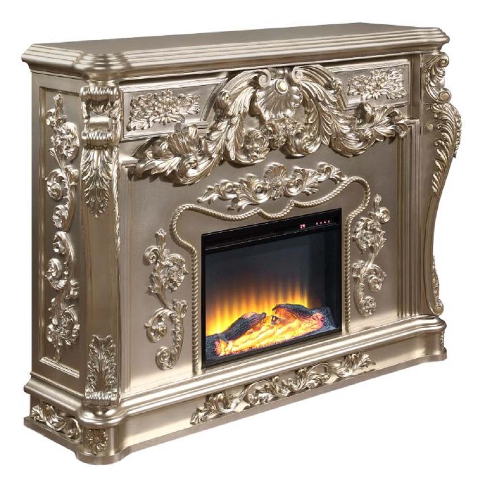 Zabrina - Fireplace - Antique Silver Finish - 49.7" - Tony's Home Furnishings