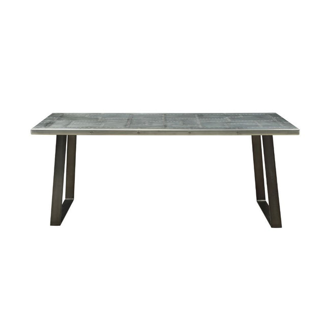 Kaylia - Dining Table - Aluminum & Gunmetal - Tony's Home Furnishings