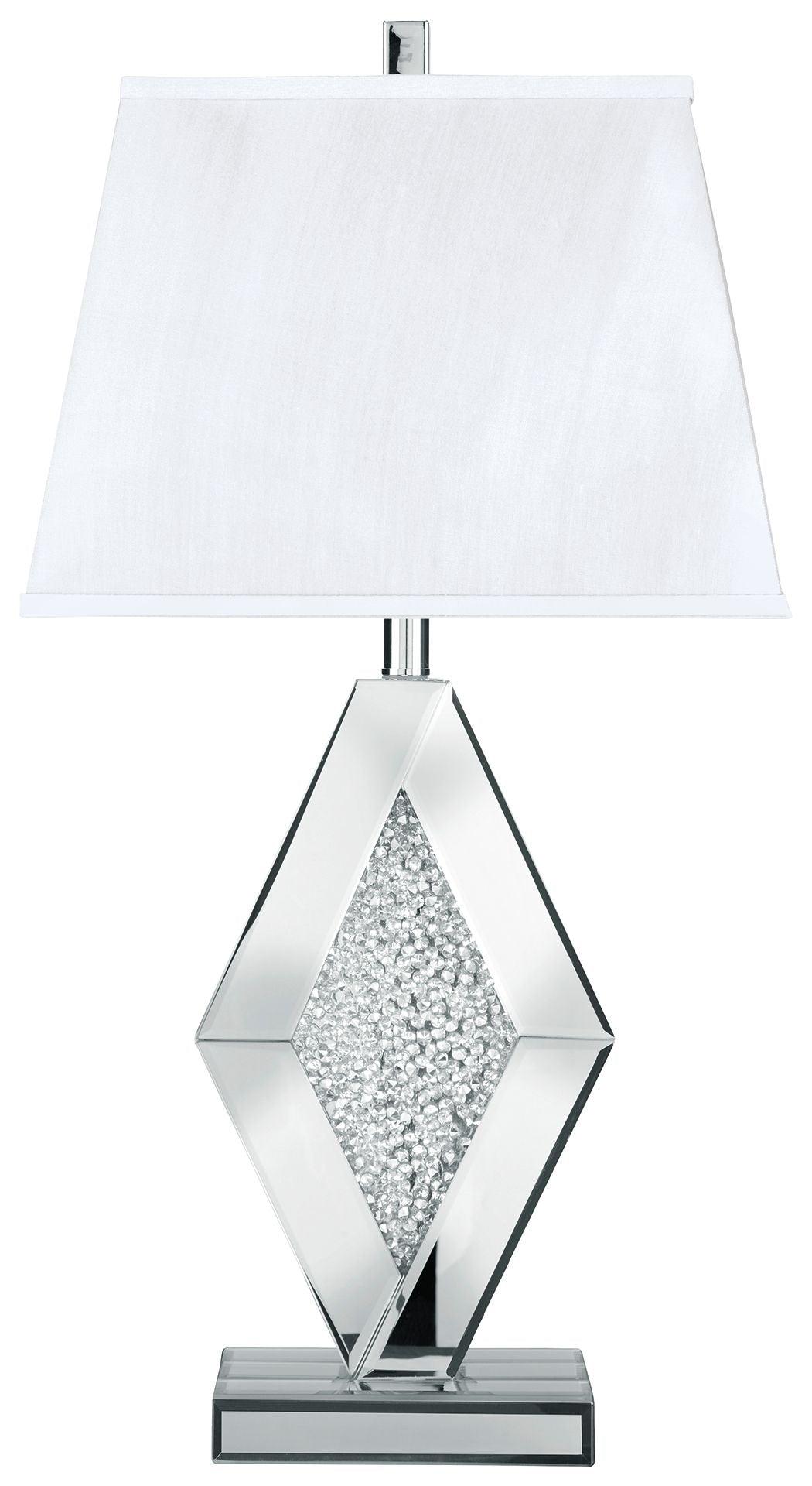Prunella - Silver Finish - Mirror Table Lamp Tony's Home Furnishings Furniture. Beds. Dressers. Sofas.