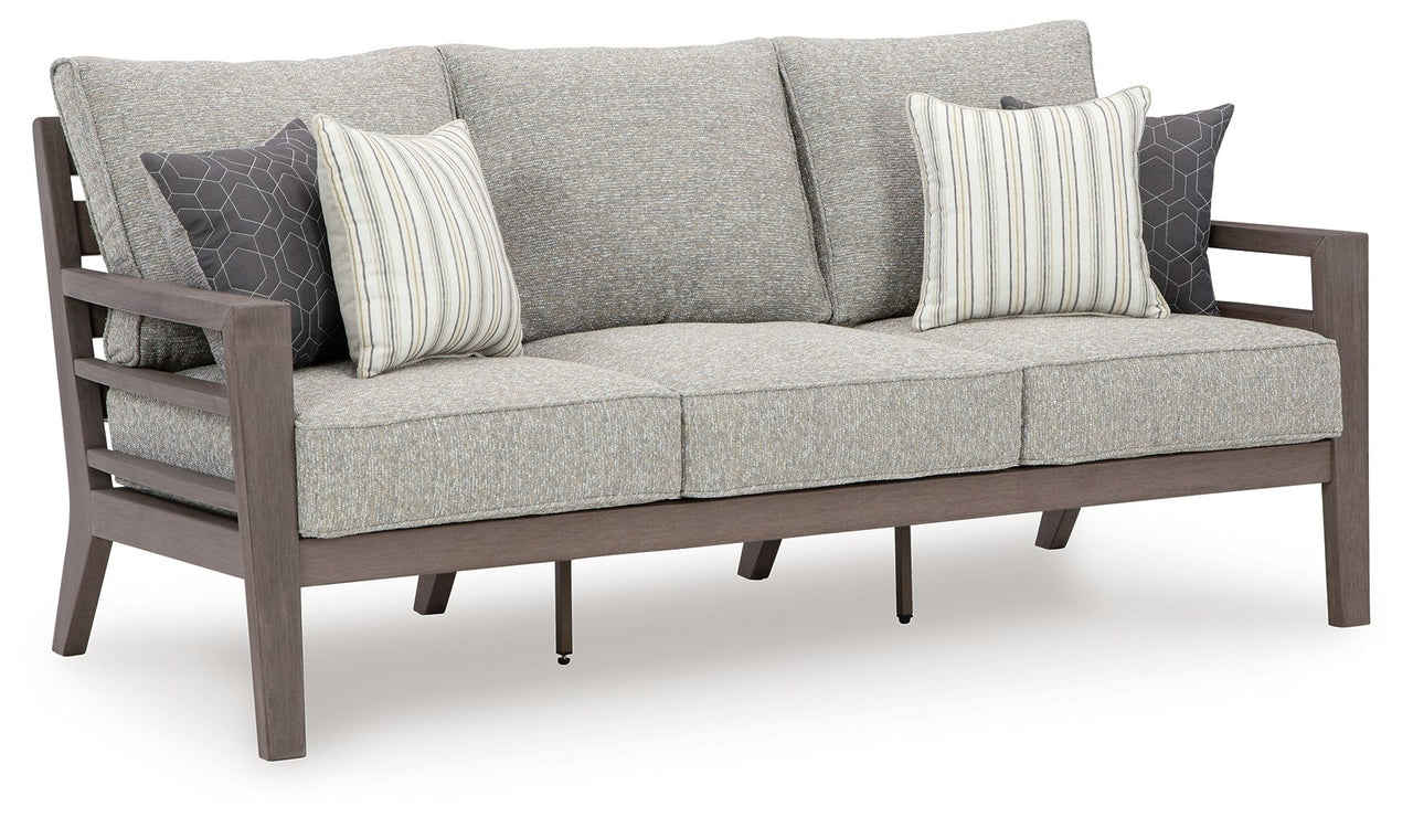 Hillside Barn - Gray / Brown - Sofa With Cushion - Tony's Home Furnishings