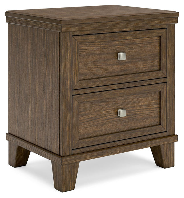 Shawbeck - Medium Brown - Two Drawer Night Stand - Tony's Home Furnishings