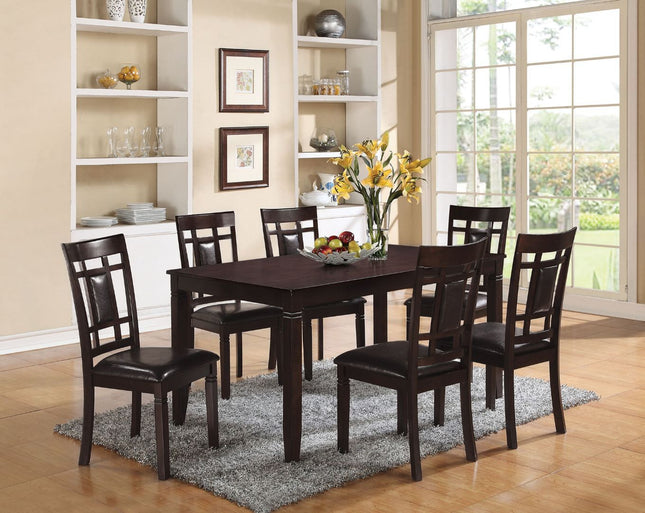 Sonata - Dining Table - Espresso & Espresso PU - Tony's Home Furnishings