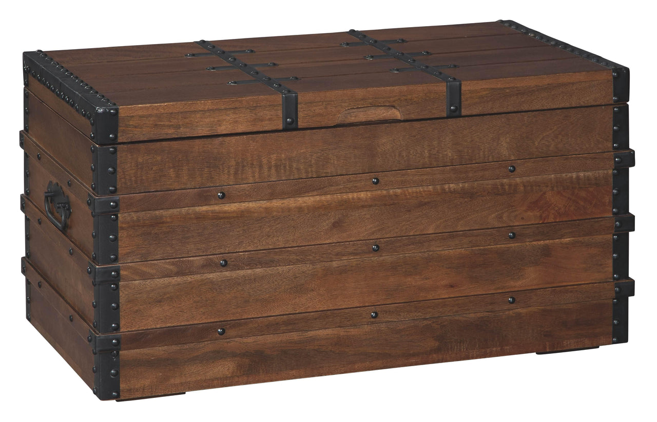 Kettleby - Brown - Storage Trunk Tony's Home Furnishings Furniture. Beds. Dressers. Sofas.