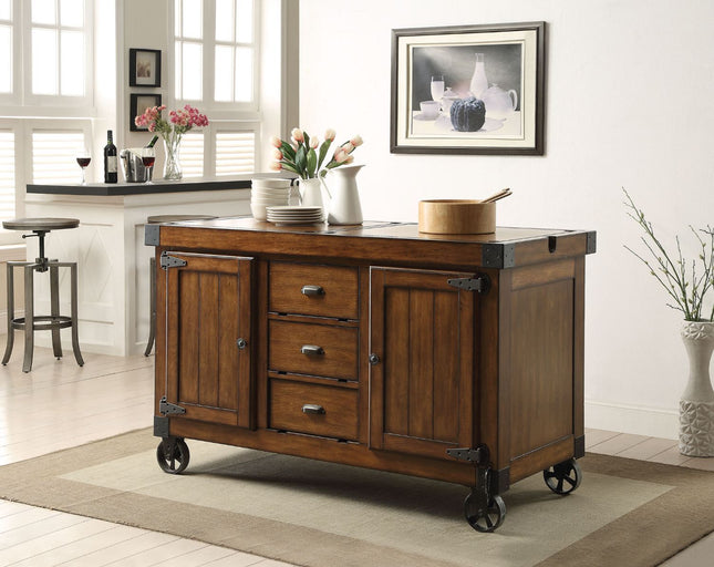 Kabili - Kitchen Cart - Antique Tobacco - Tony's Home Furnishings