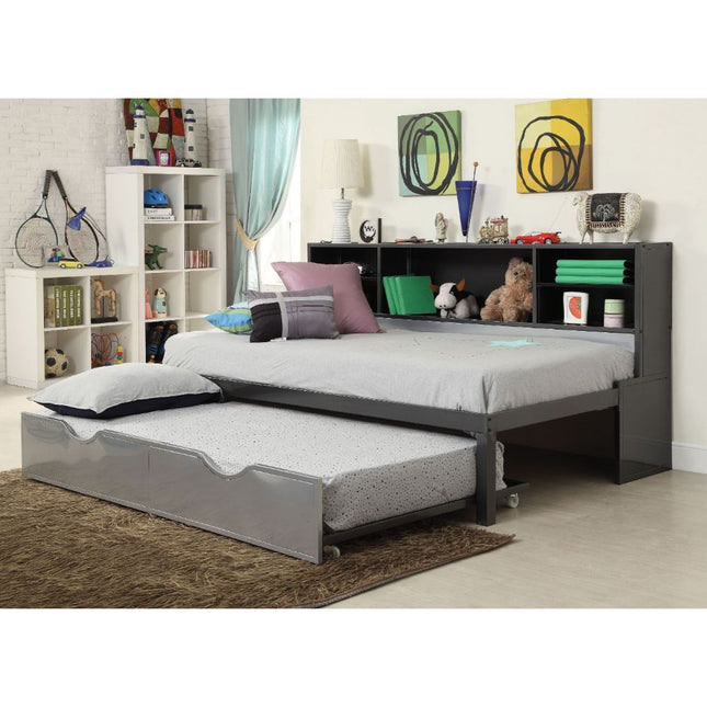 Renell - Twin Bed - Black & Silver - Tony's Home Furnishings