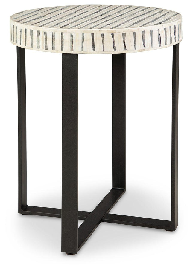 Crewridge - Black / Cream - Accent Table Signature Design by Ashley® 